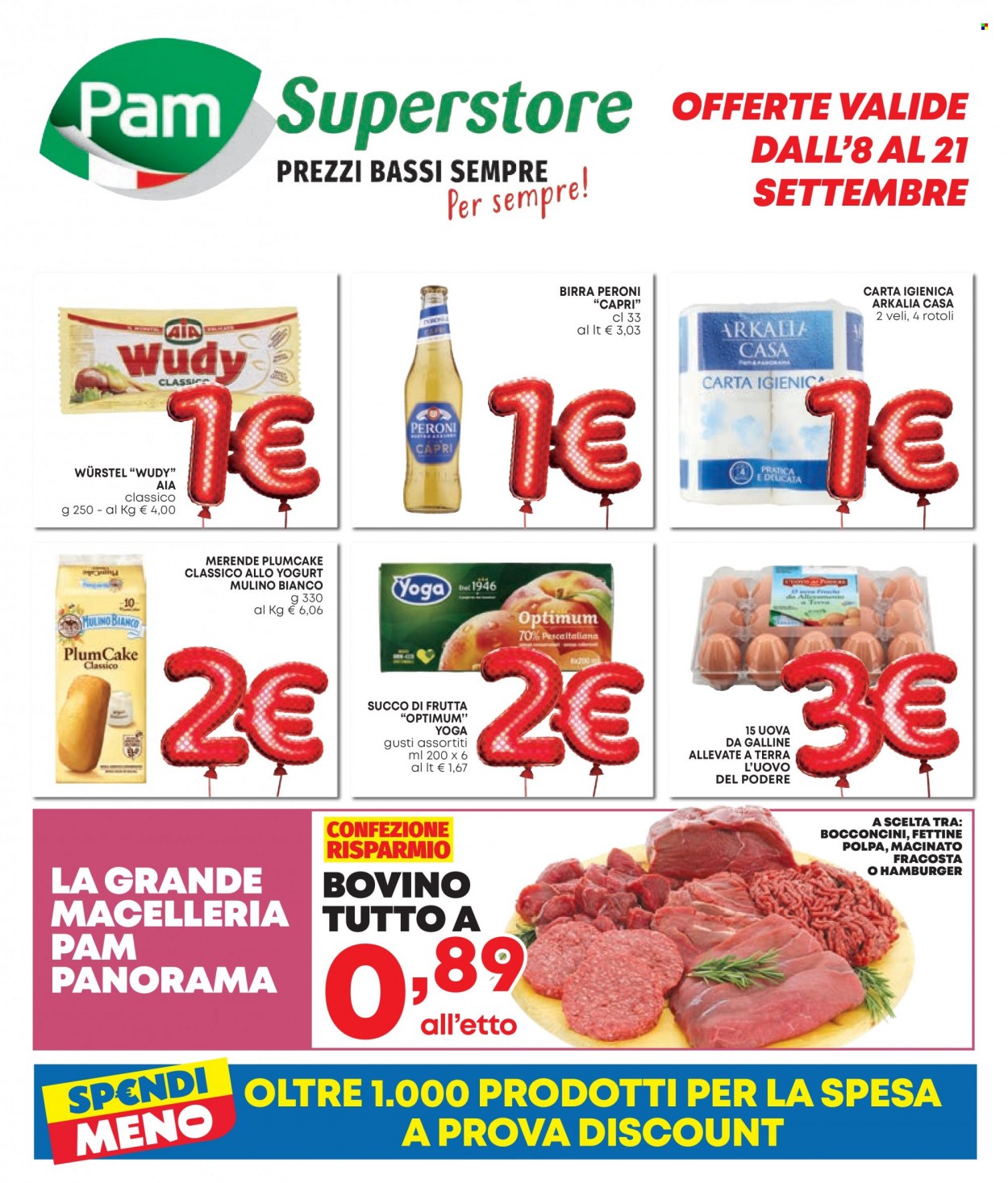 Volantino Pam Panorama - 8/9/2023 - 21/9/2023. Pagina 1