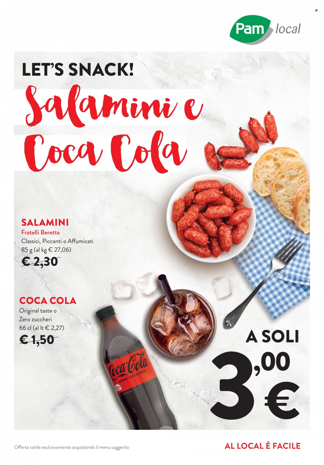 Volantino Pam local. Pagina 1