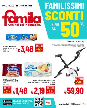 Volantino Famila - 11/9/2023 - 27/9/2023.