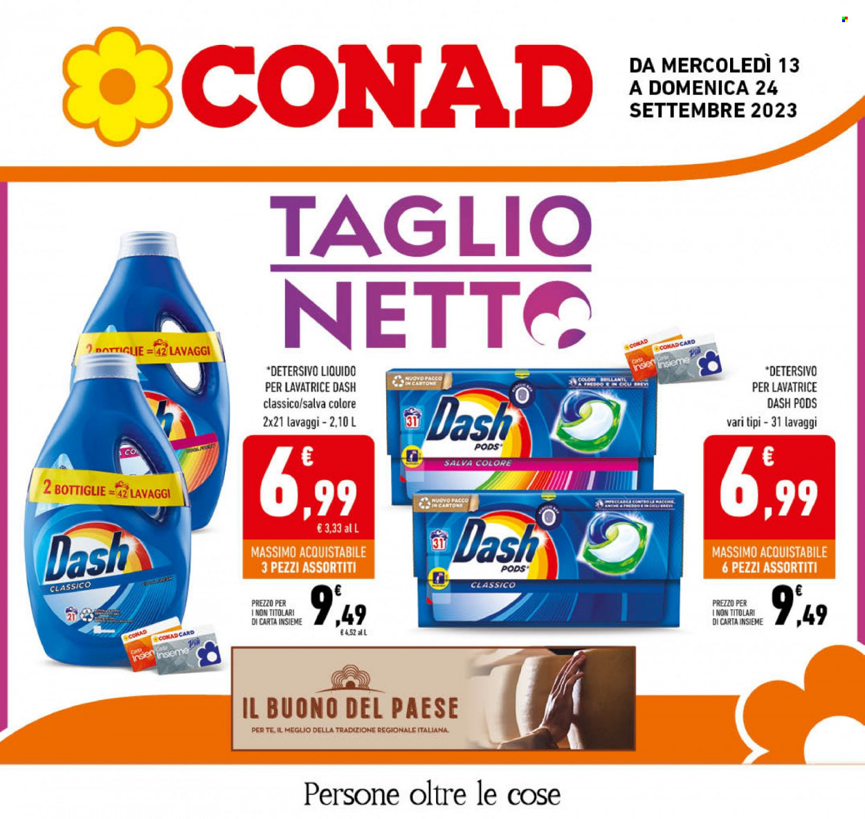 Volantino Conad - 13/9/2023 - 24/9/2023. Pagina 1