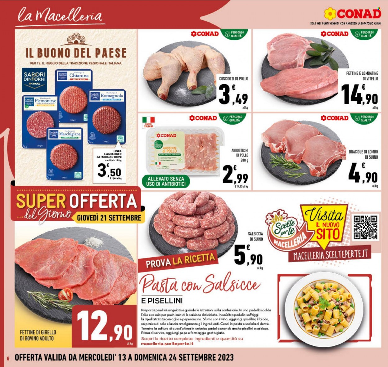 Volantino Conad - 13/9/2023 - 24/9/2023. Pagina 6