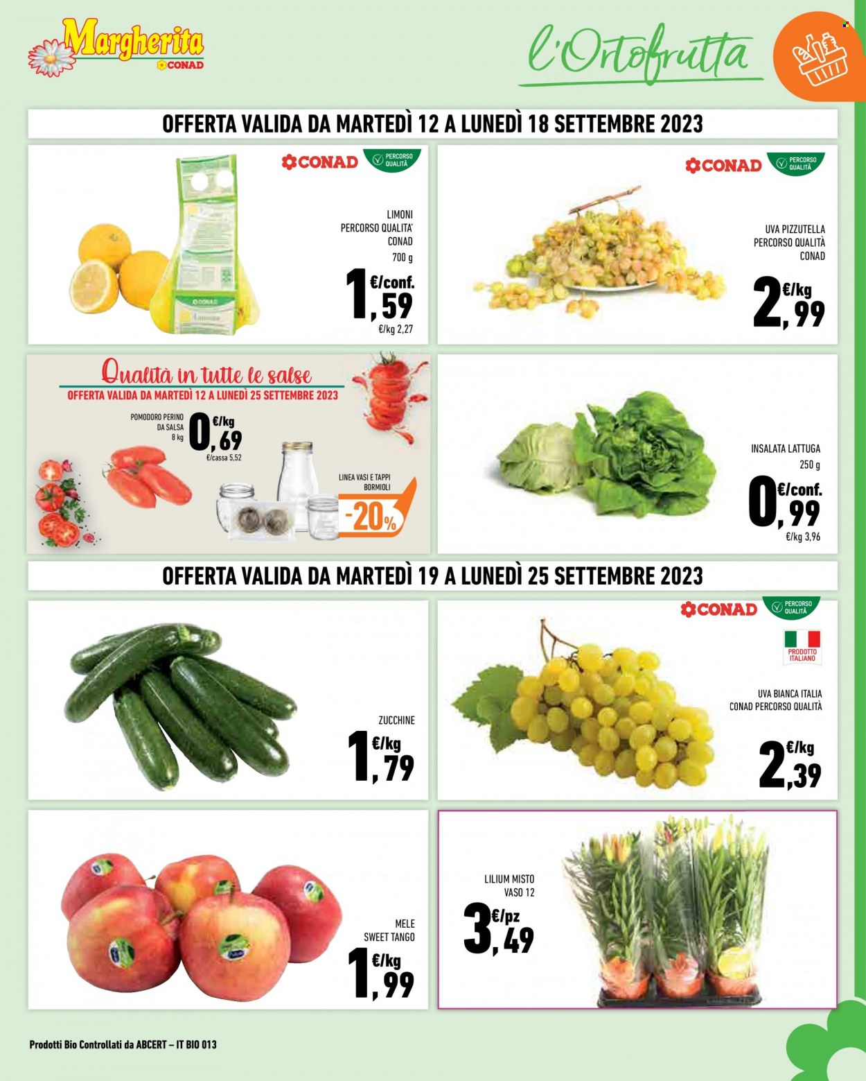 Leták Margherita Conad - 12.9.2023 - 25.9.2023. Strana 5