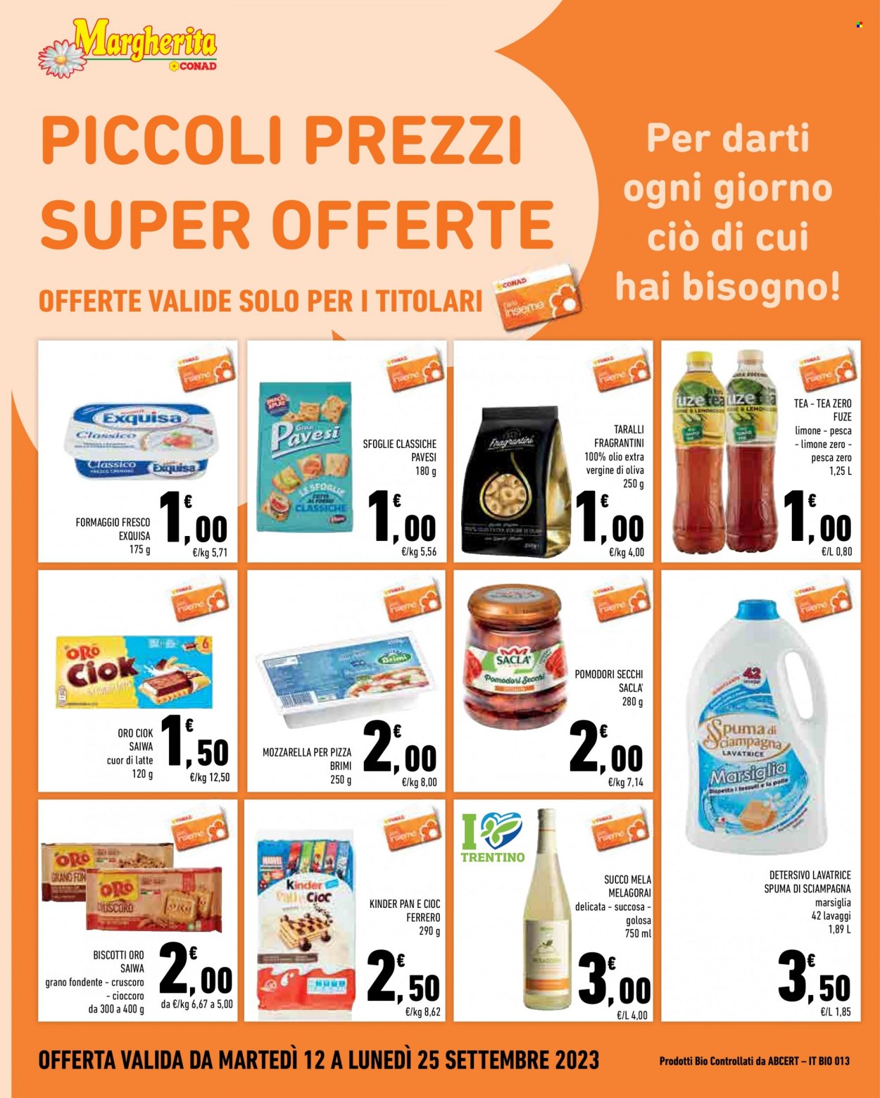 Volantino Margherita Conad - 12/9/2023 - 25/9/2023. Pagina 8