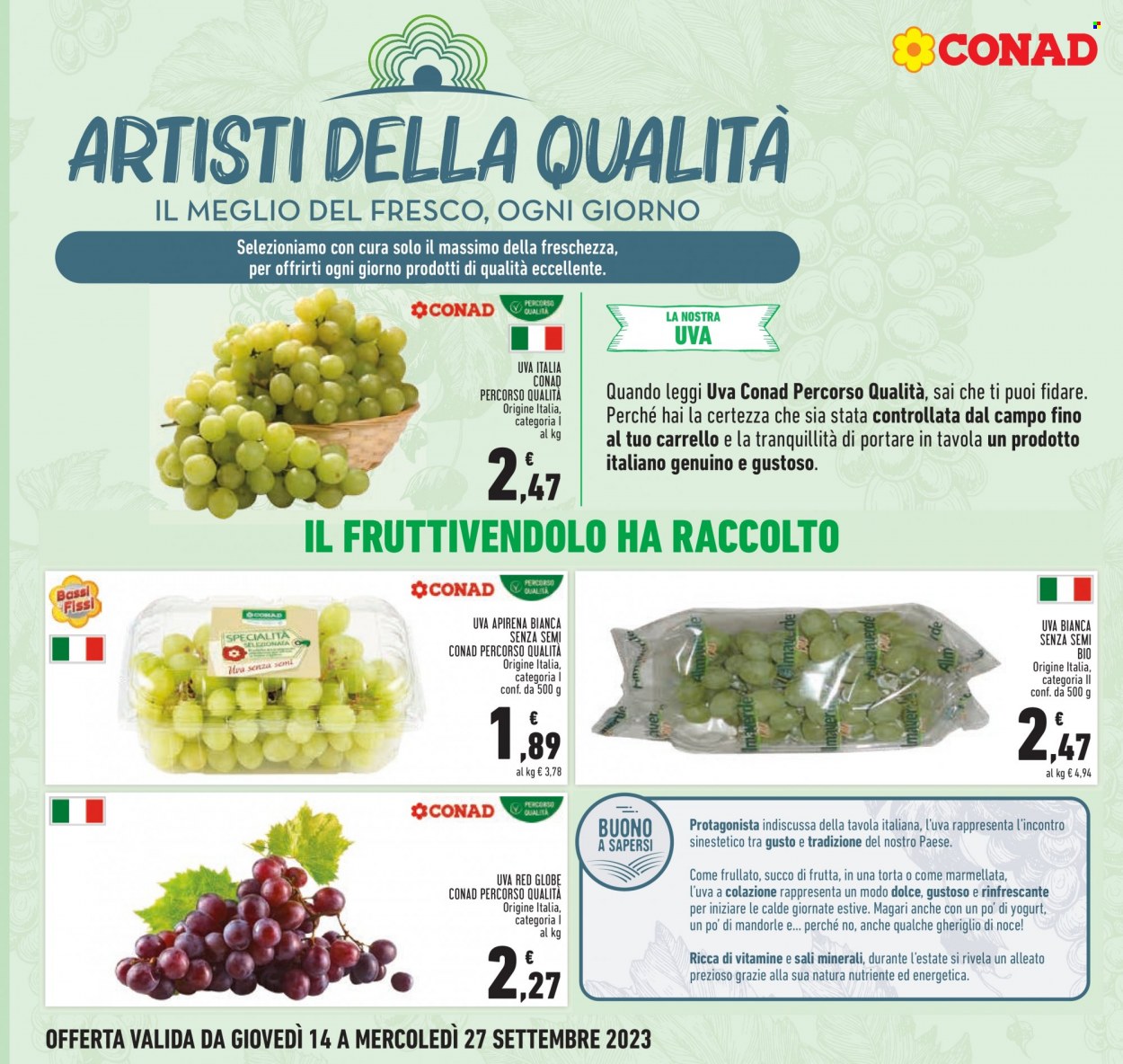 Volantino Conad - 14/9/2023 - 27/9/2023. Pagina 2