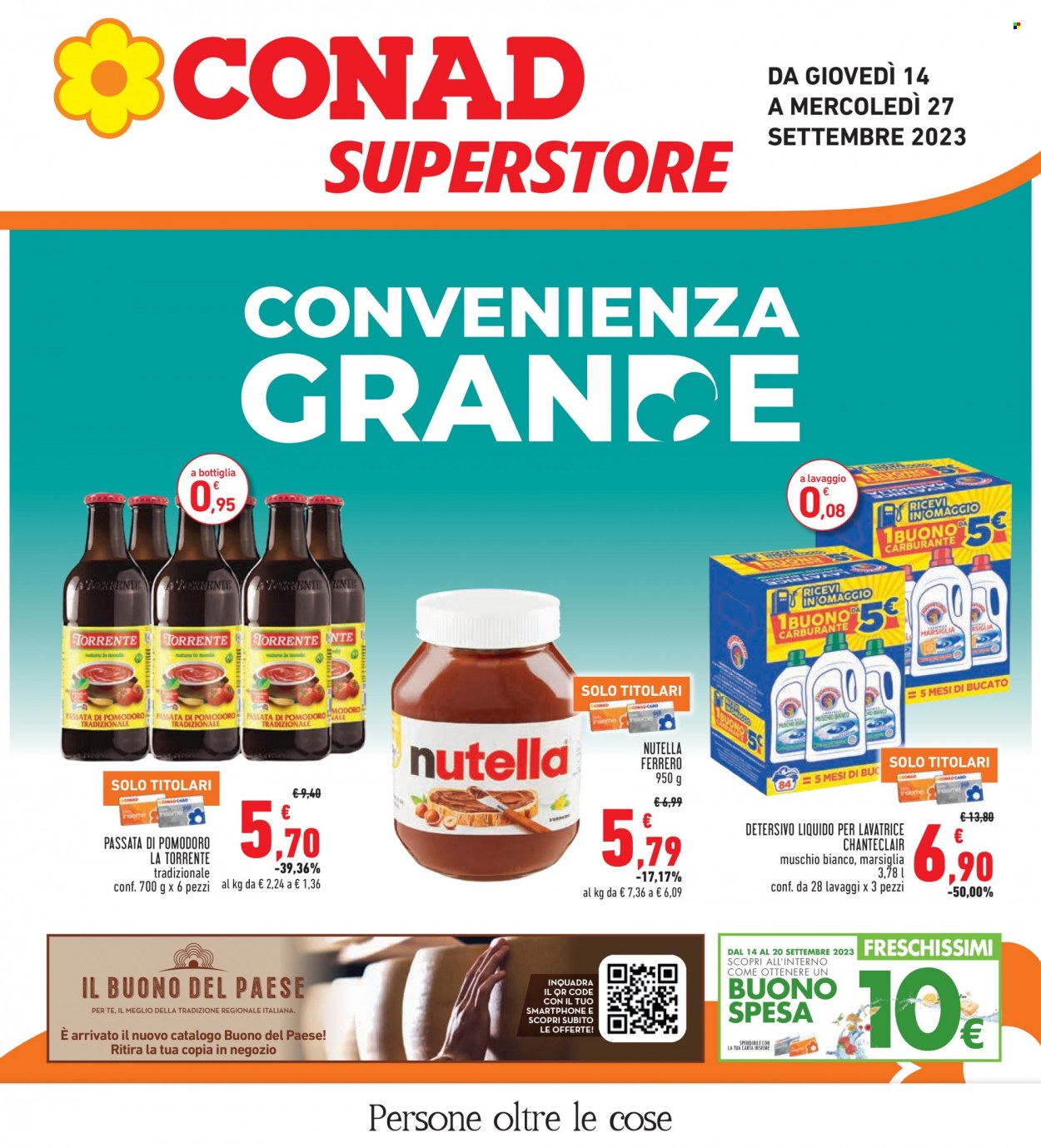 Volantino Conad Superstore - 14/9/2023 - 27/9/2023. Pagina 1