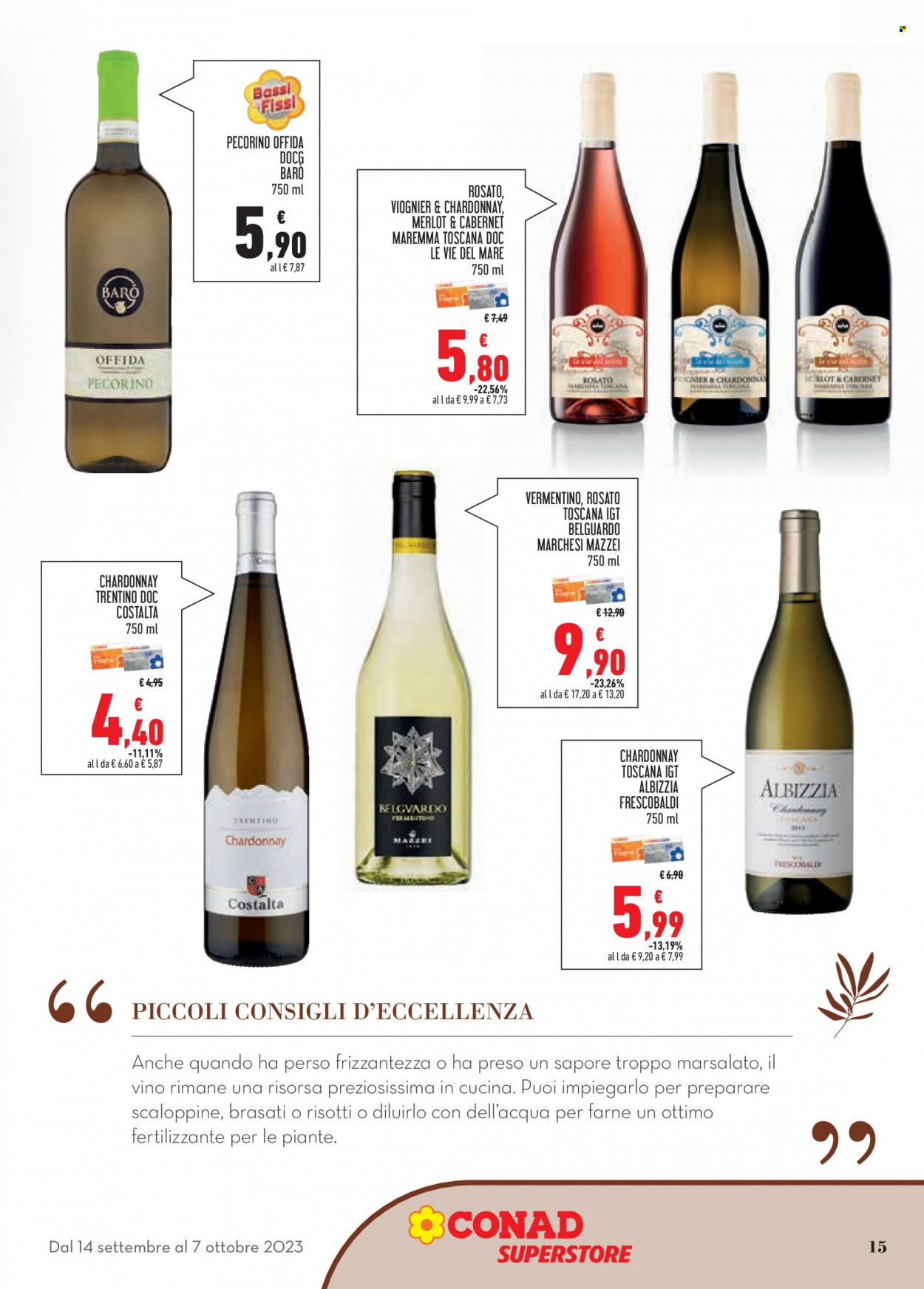 Volantino Conad Superstore - 14/9/2023 - 7/10/2023. Pagina 15