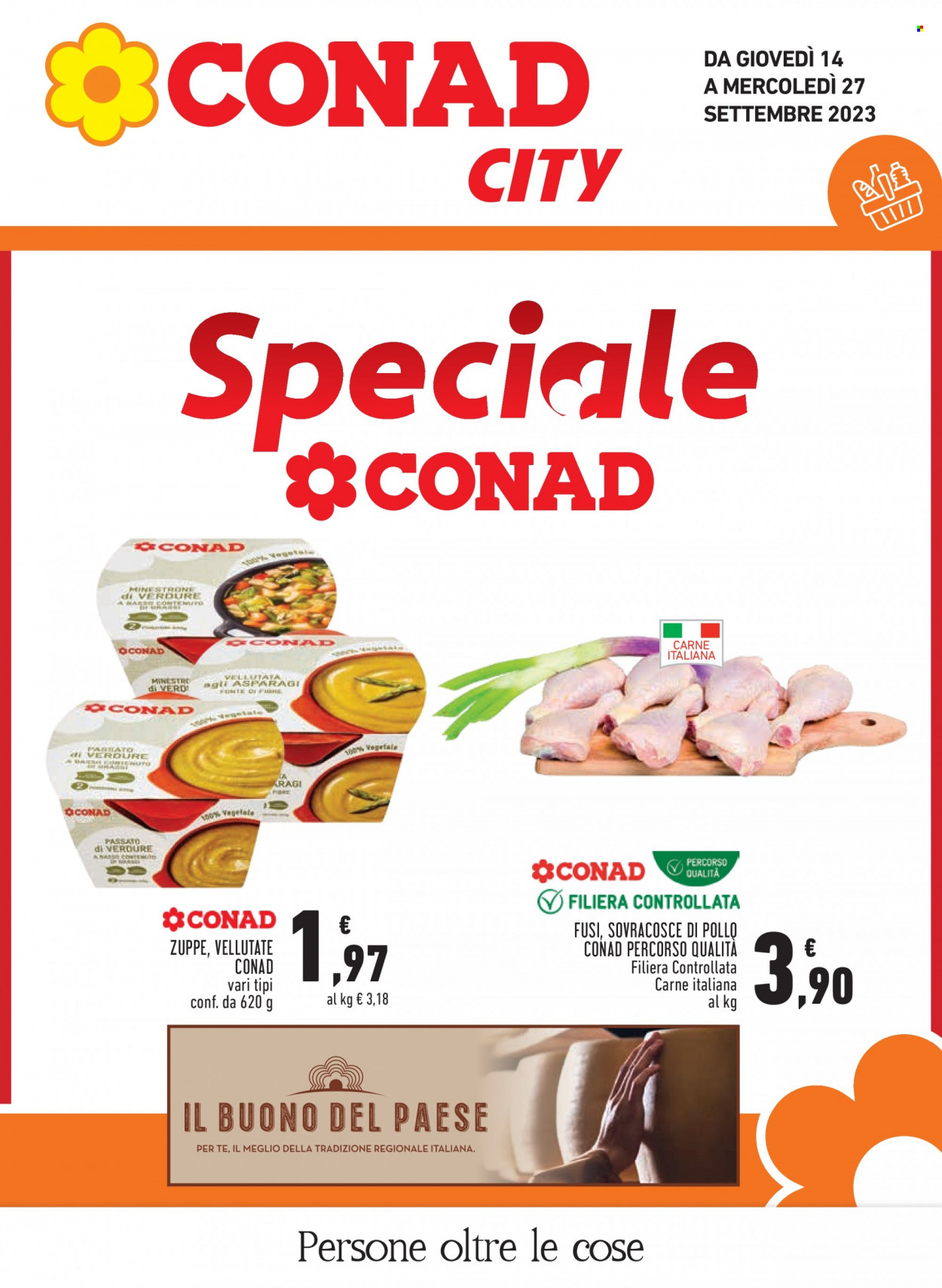 Volantino Conad City - 14/9/2023 - 27/9/2023. Pagina 1