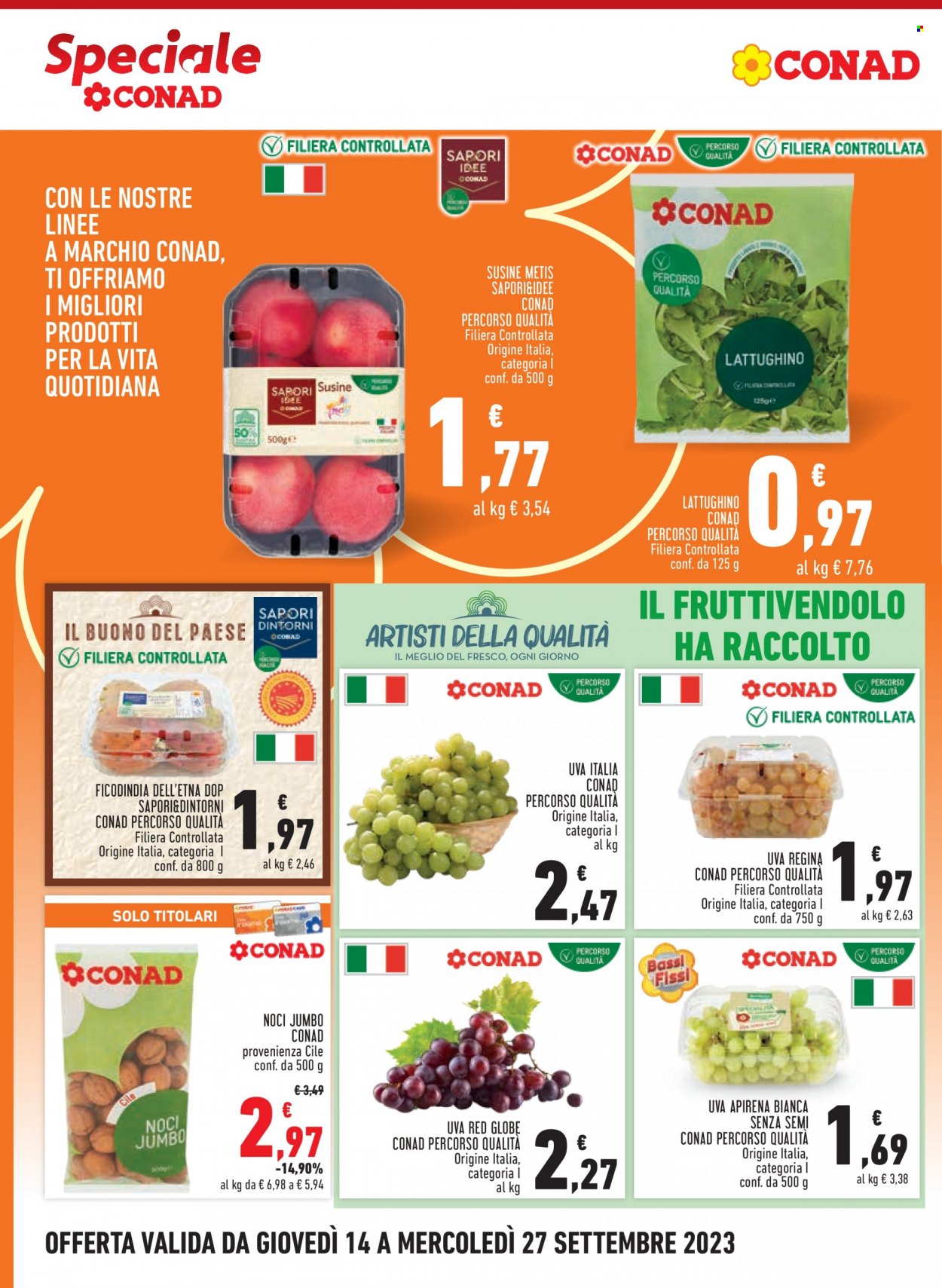 Volantino Conad City - 14/9/2023 - 27/9/2023. Pagina 2