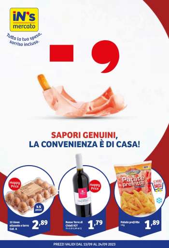 Volantino iN's Mercato - 13/9/2023 - 24/9/2023.