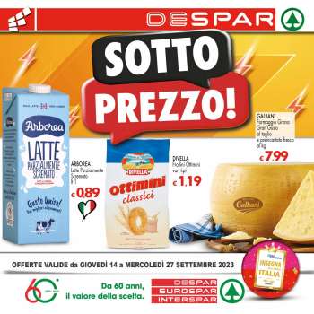 Volantino Despar - 14/9/2023 - 27/9/2023.