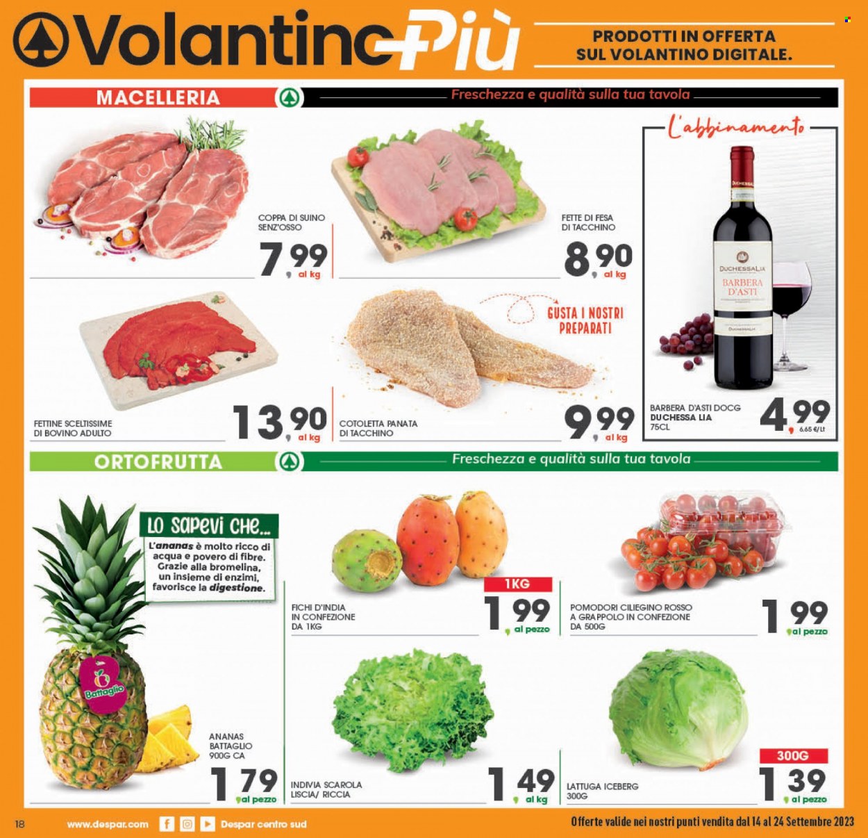 Volantino Eurospar - 14/9/2023 - 24/9/2023. Pagina 18