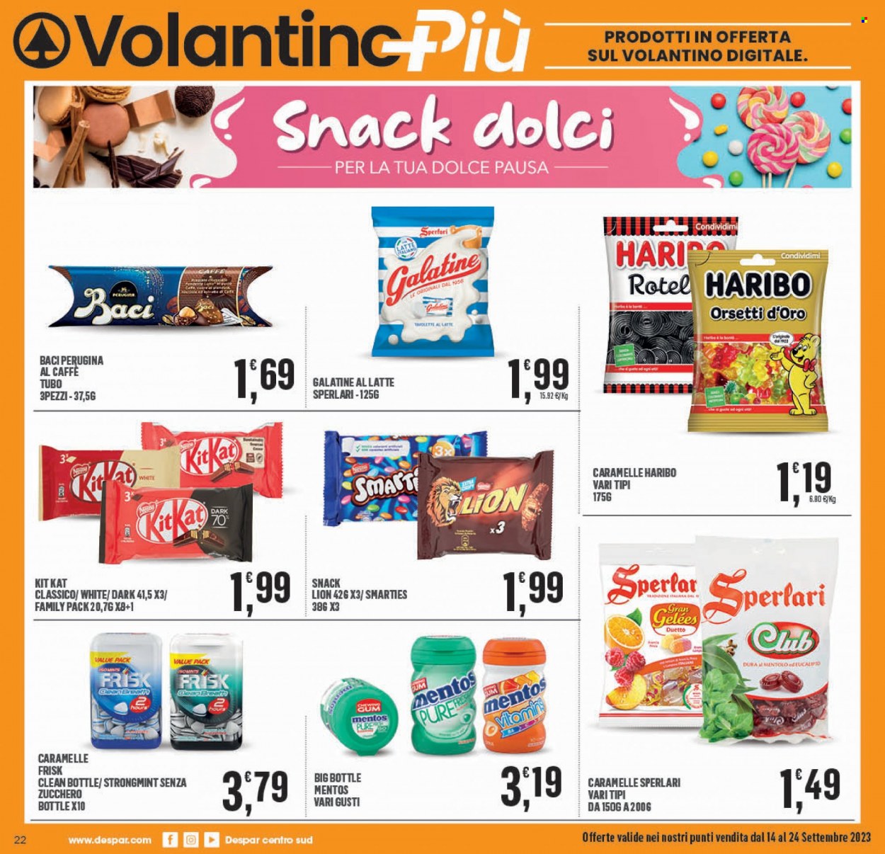 Volantino Eurospar - 14/9/2023 - 24/9/2023. Pagina 22