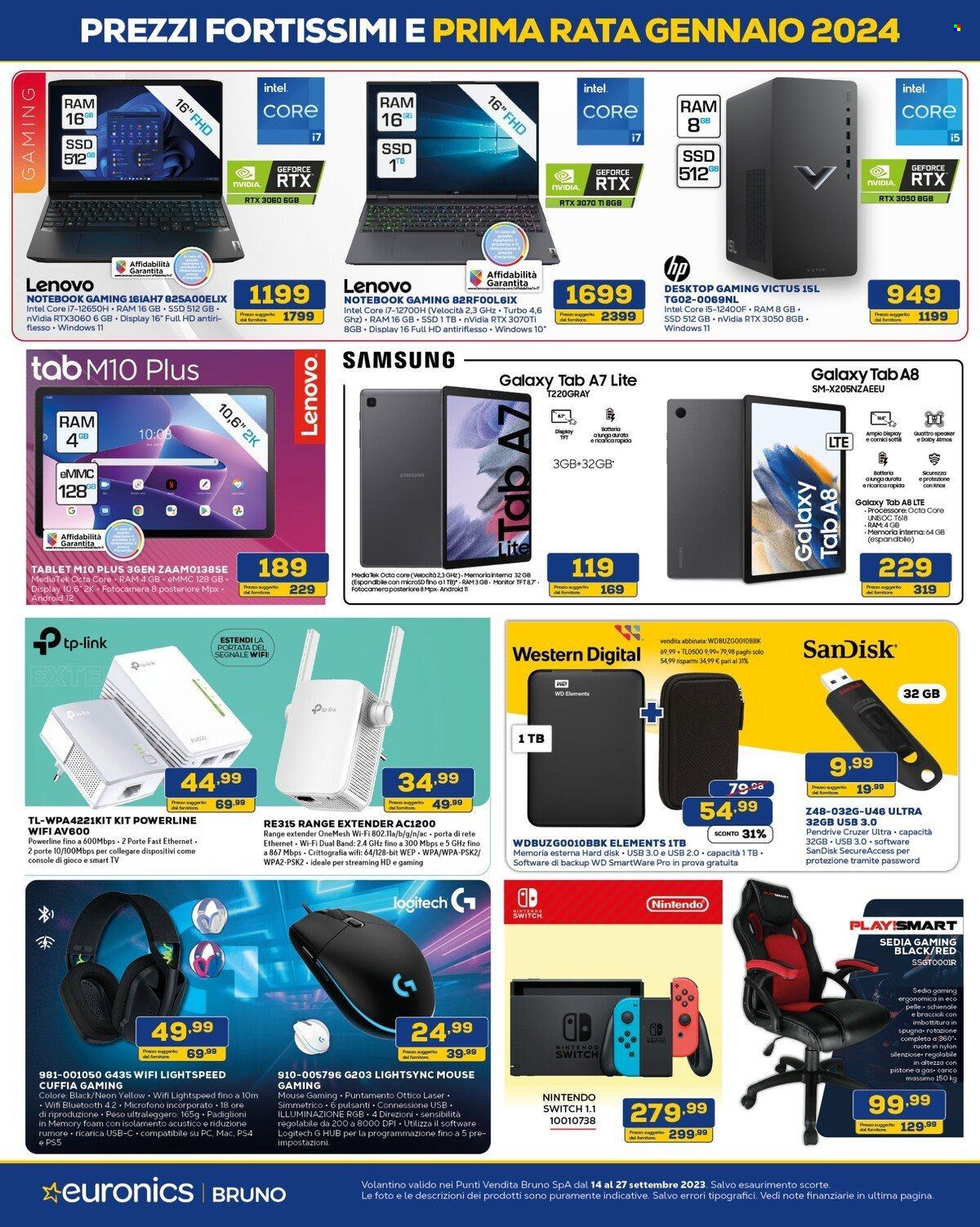 Volantino Euronics - 14/9/2023 - 27/9/2023. Pagina 14