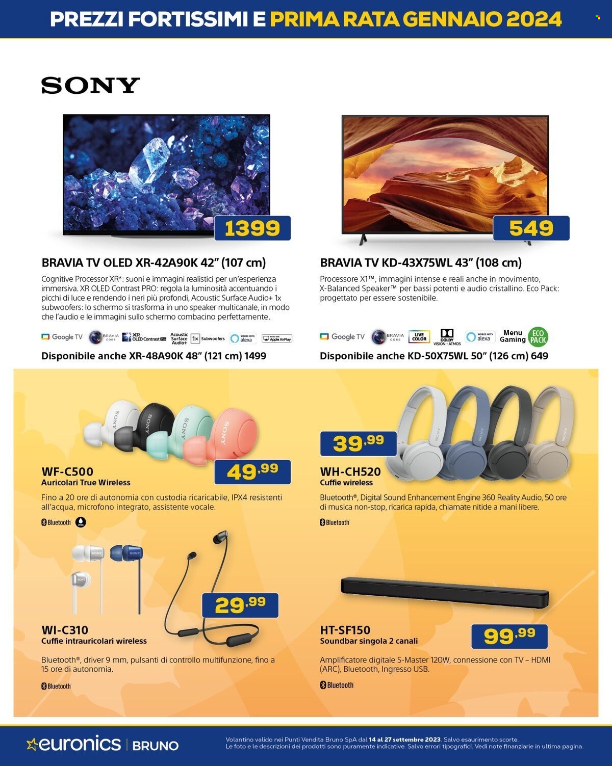 Volantino Euronics - 14/9/2023 - 27/9/2023. Pagina 19