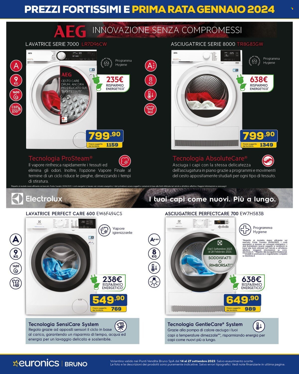 Volantino Euronics - 14/9/2023 - 27/9/2023. Pagina 28