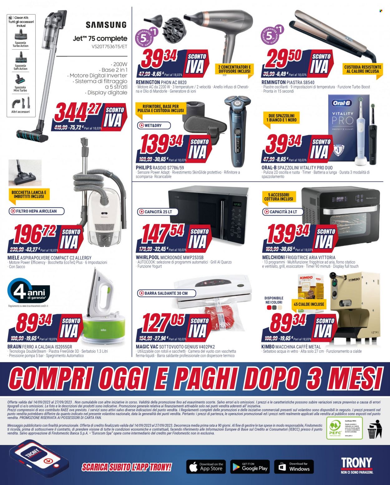Volantino Trony - 14/9/2023 - 27/9/2023. Pagina 8