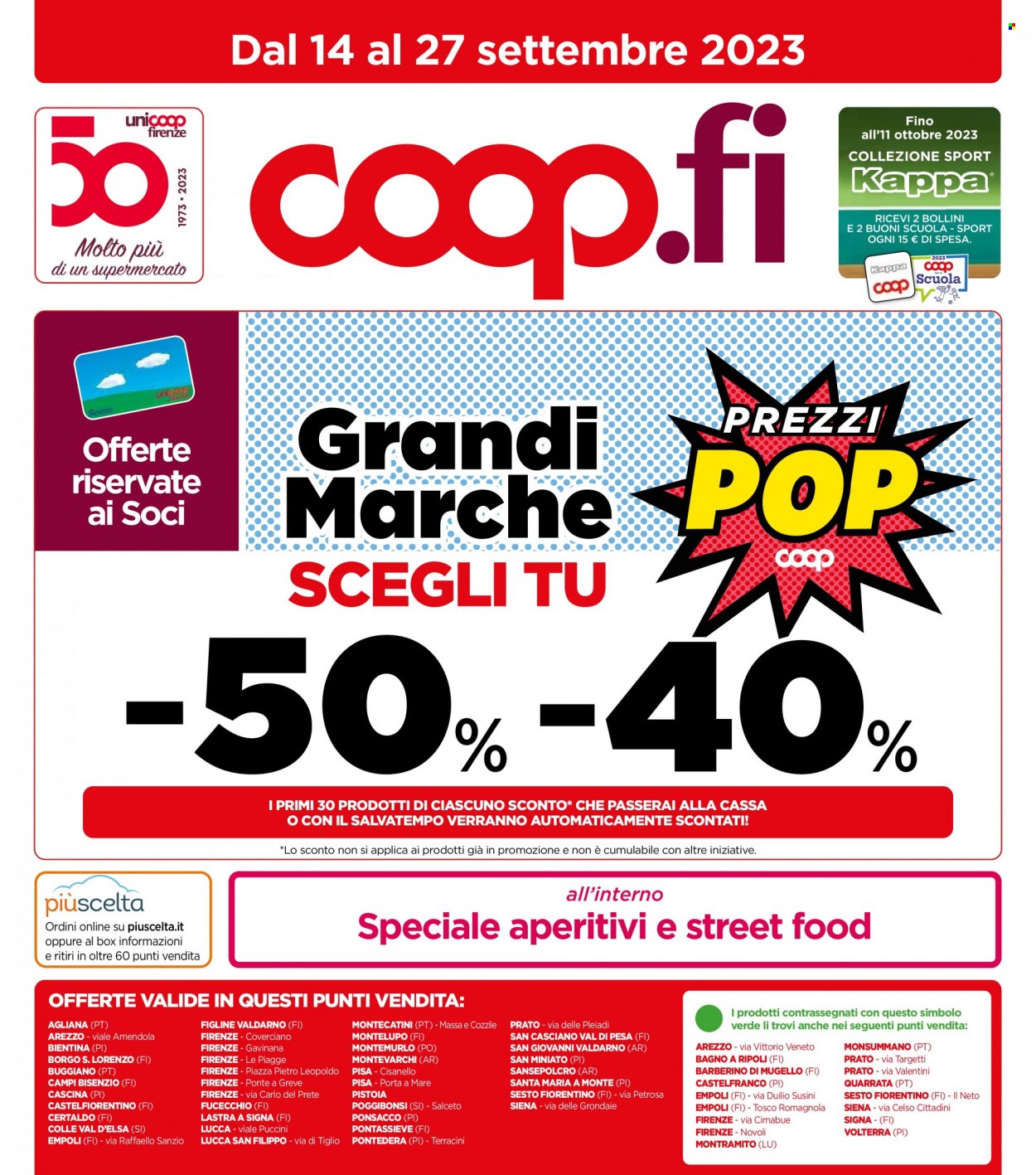 Leták Coop - 14.9.2023 - 27.9.2023. Strana 1