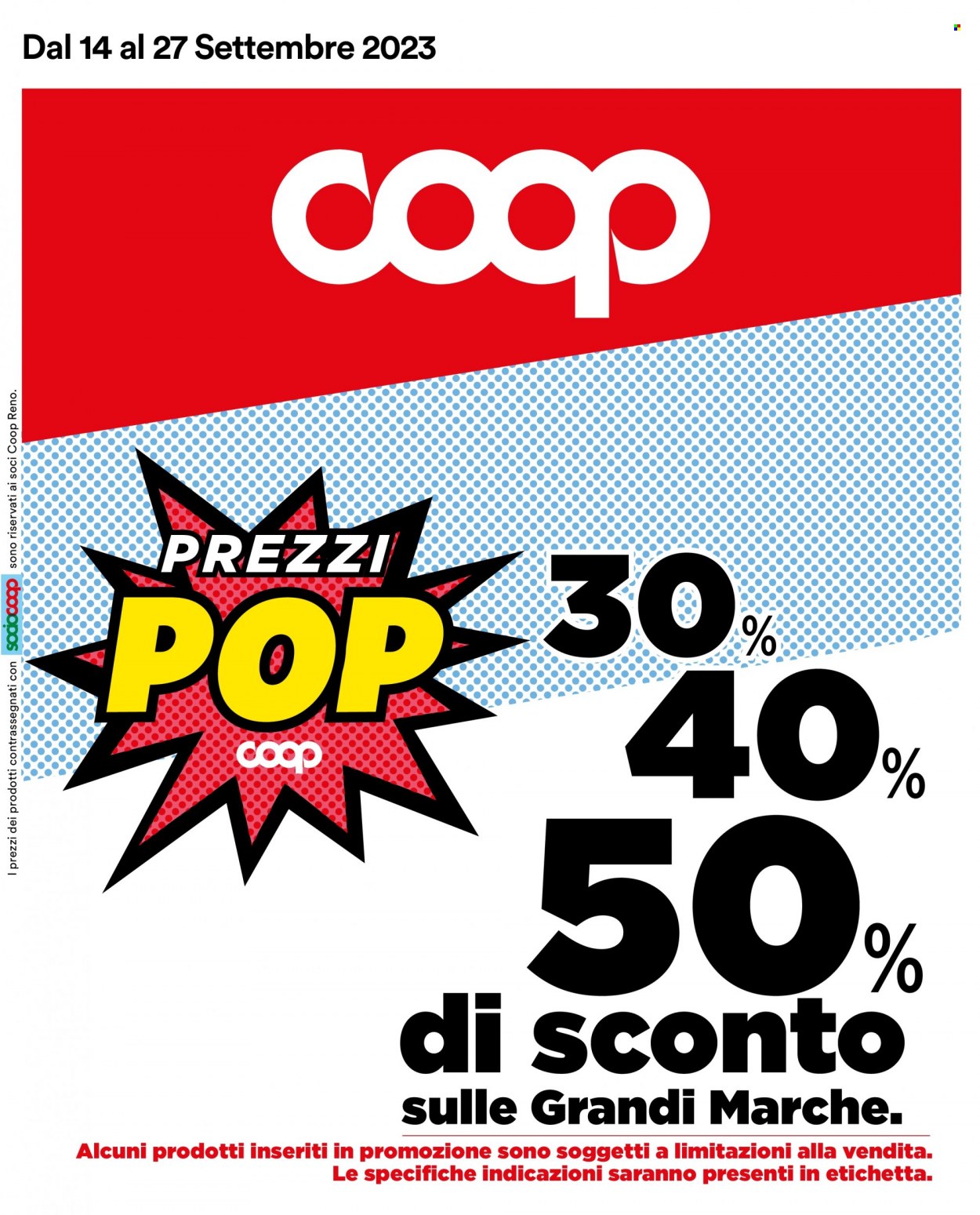 Leták Coop - 14.9.2023 - 27.9.2023. Strana 1