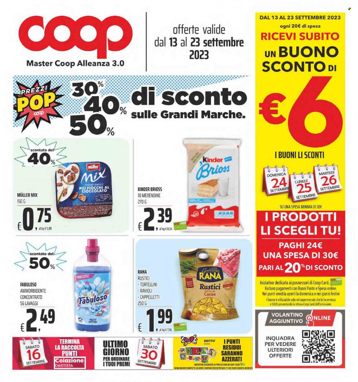 Volantino Coop - 13/9/2023 - 23/9/2023. Pagina 1