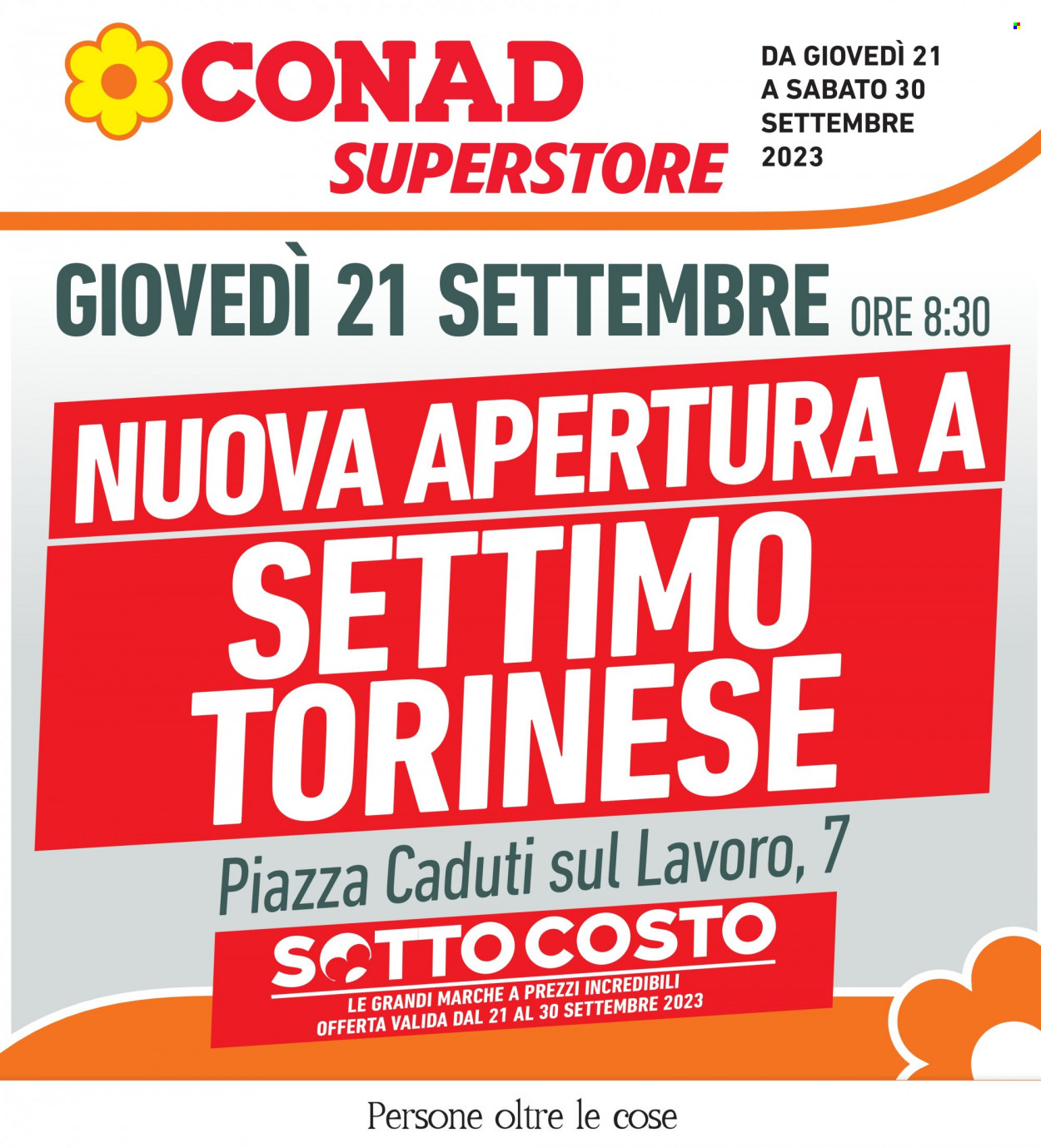 Volantino Conad Superstore - 21/9/2023 - 30/9/2023. Pagina 1