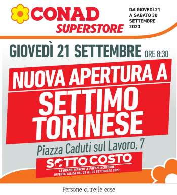 Volantino Conad Superstore - 21/9/2023 - 30/9/2023.