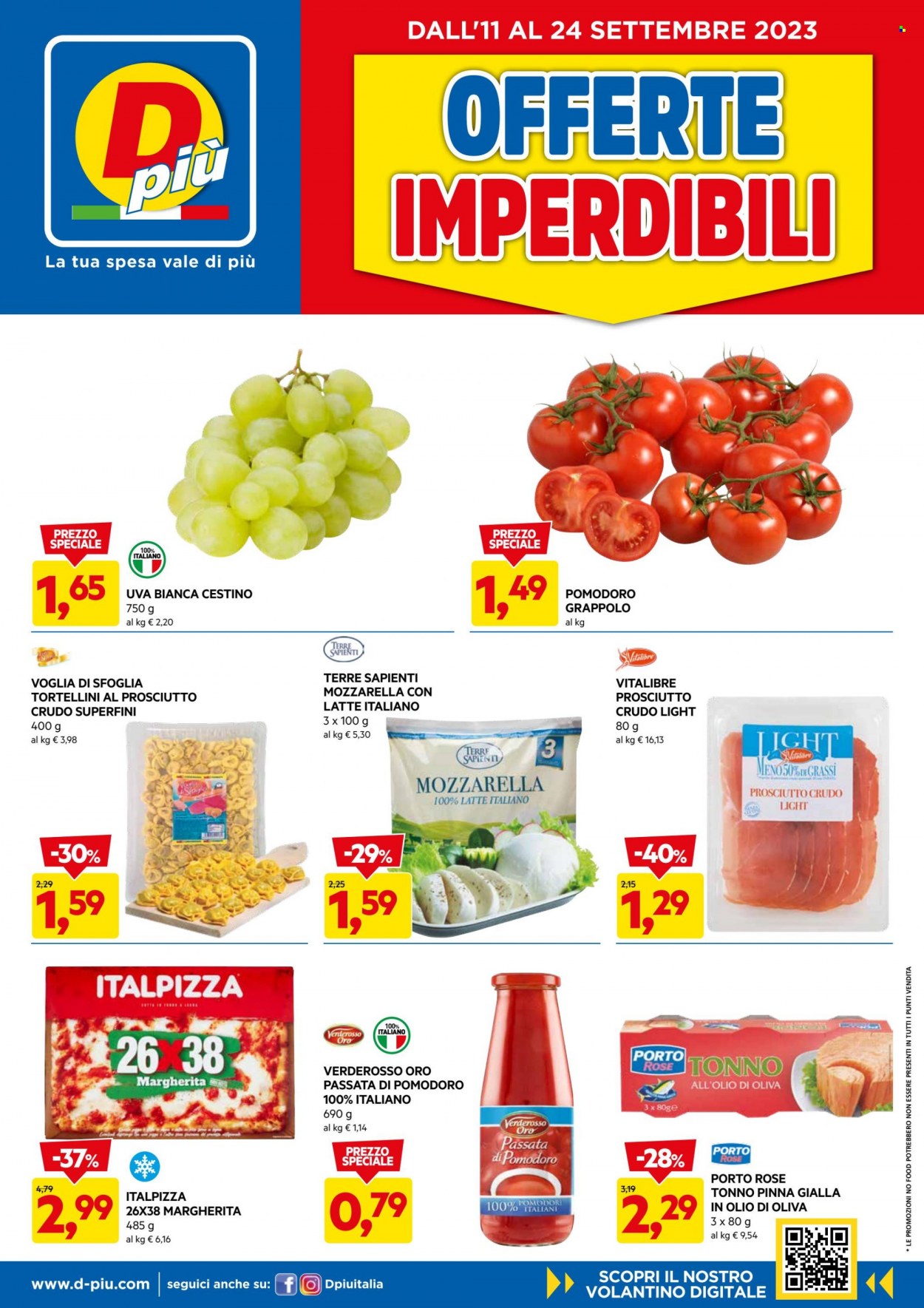Volantino Dpiù - 11/9/2023 - 24/9/2023. Pagina 1