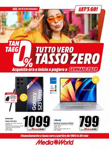 Volantino MediaWorld - 15/9/2023 - 29/9/2023.