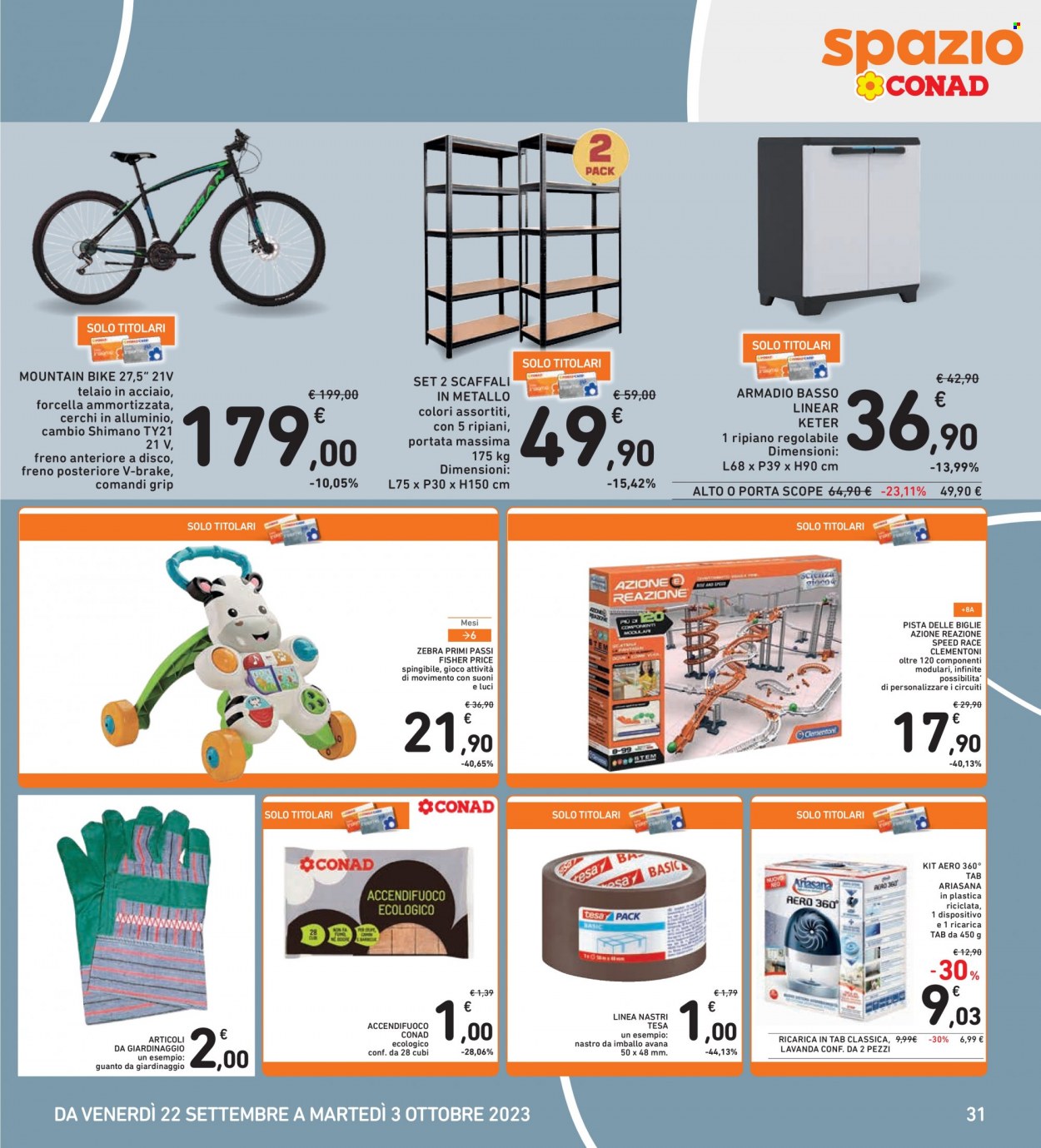 Volantino Spazio Conad - 22/9/2023 - 3/10/2023. Pagina 31