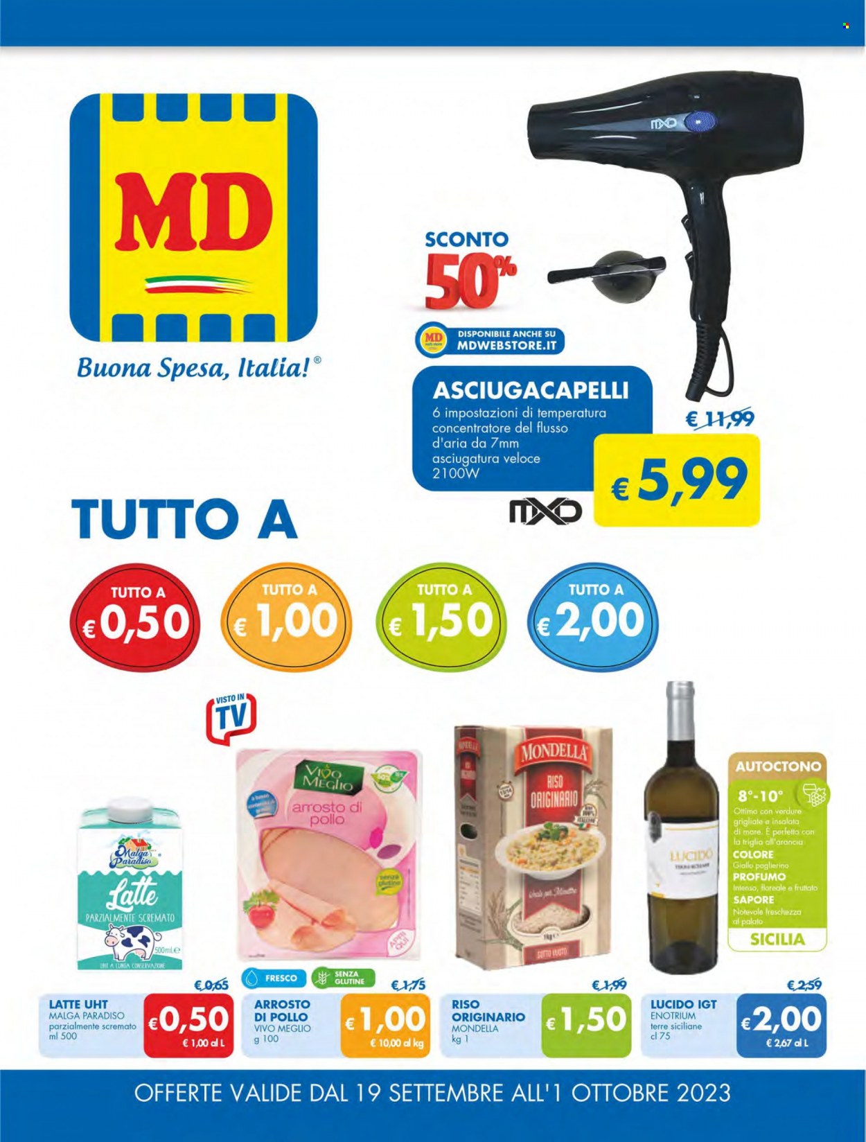 Leták MD Discount - 19.9.2023 - 1.10.2023. Strana 1