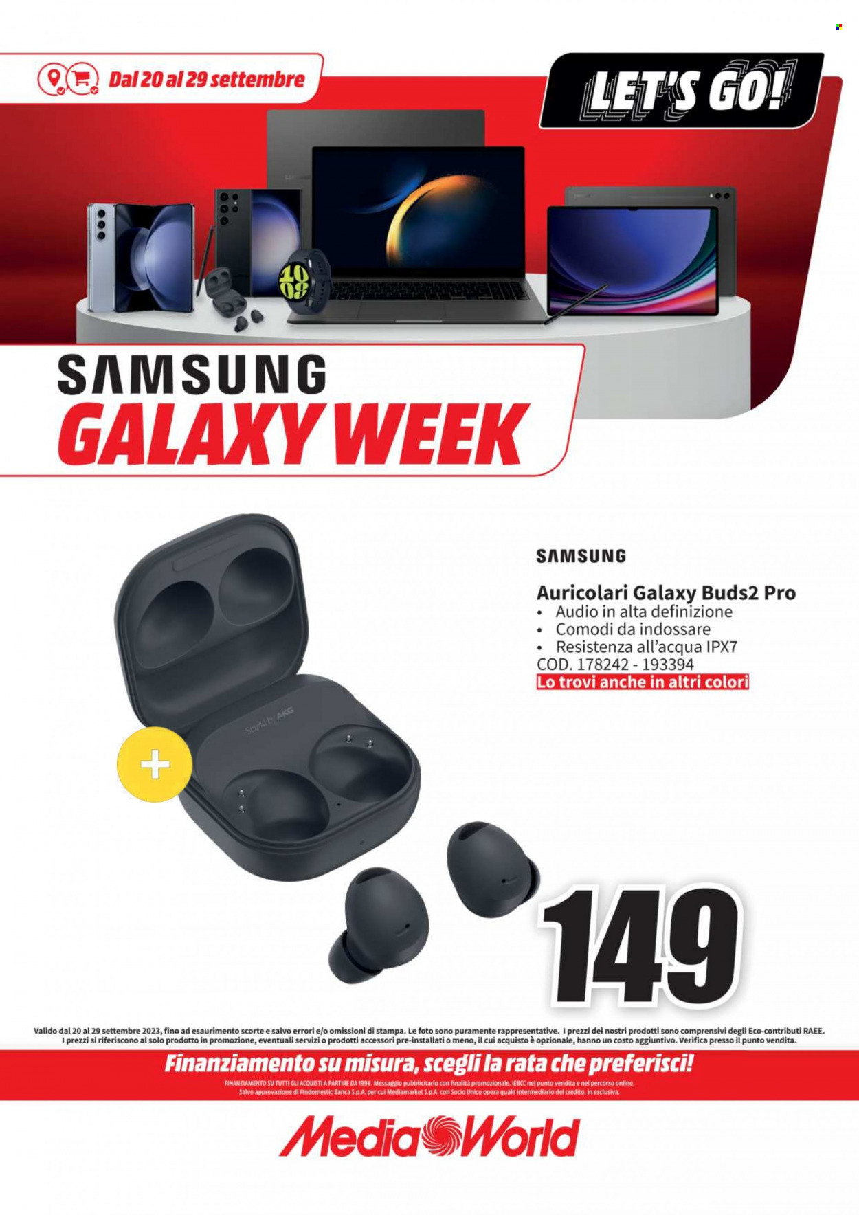 Volantino MediaWorld - 20/9/2023 - 29/9/2023. Pagina 9