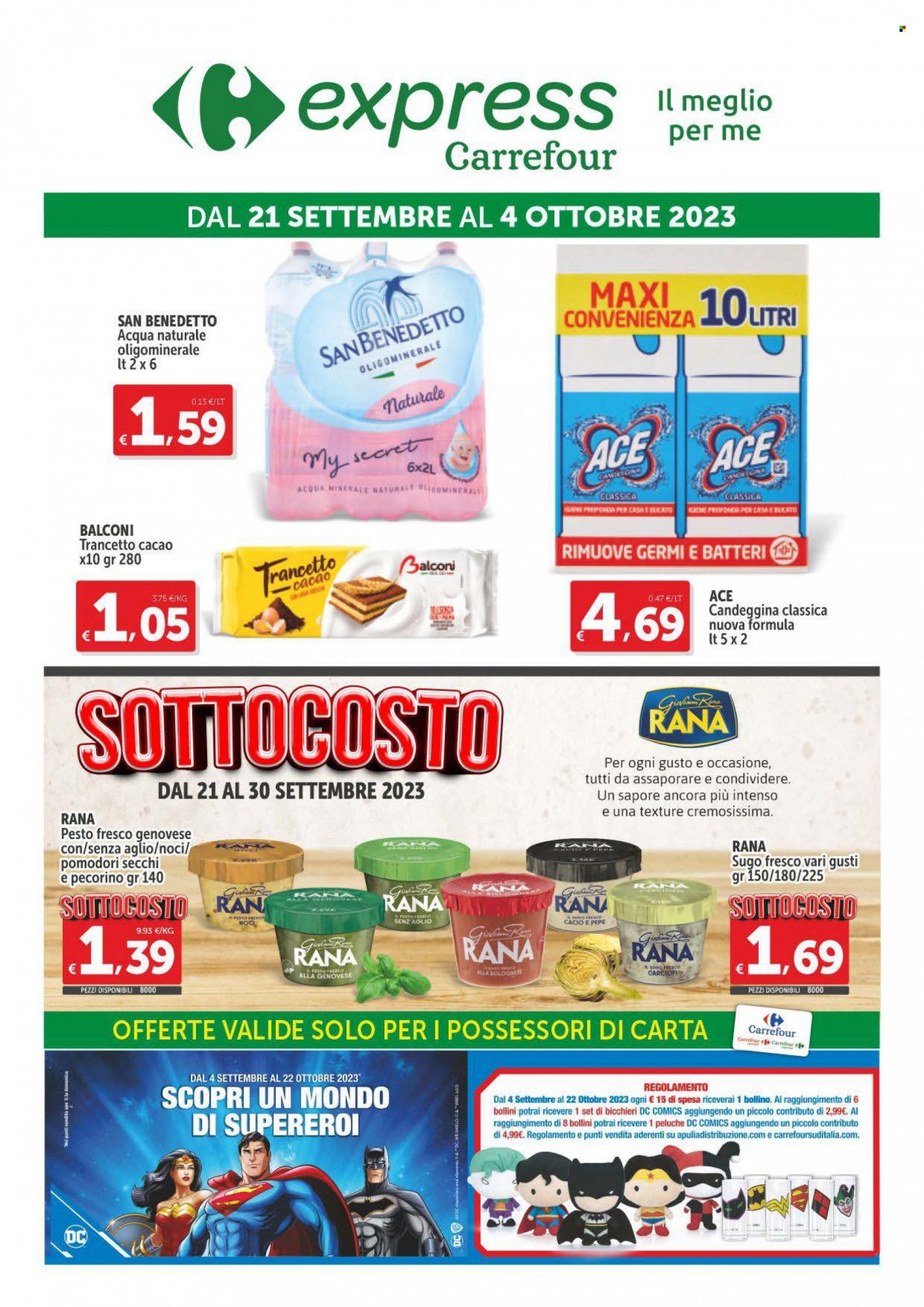 Volantino Carrefour - 21/9/2023 - 4/10/2023. Pagina 1
