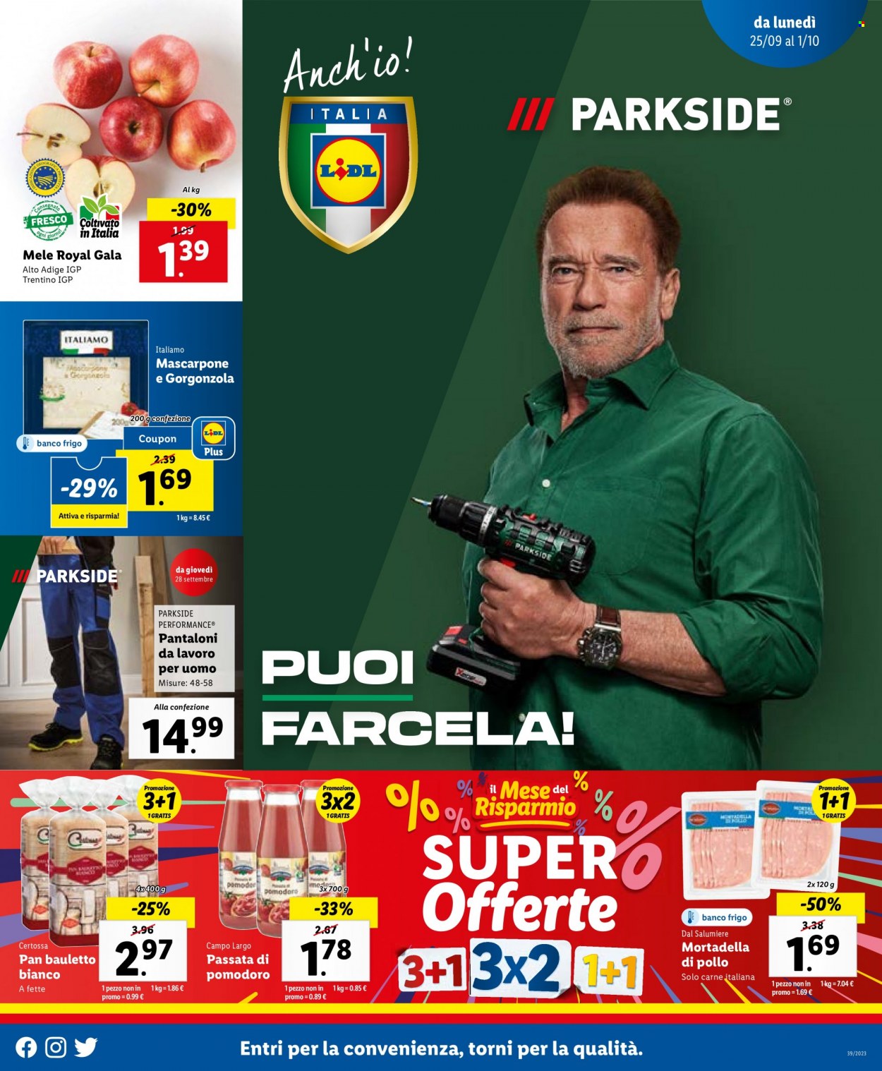 Volantino Lidl - 25/9/2023 - 1/10/2023. Pagina 1