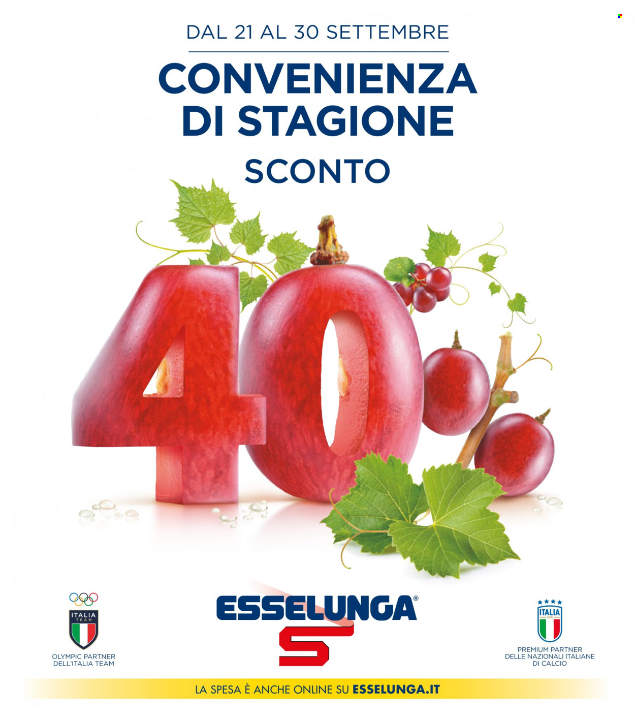 Volantino Esselunga - 21/9/2023 - 30/9/2023. Pagina 1