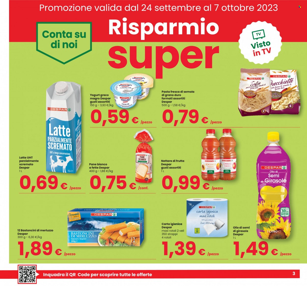 Volantino Eurospar - 21/9/2023 - 4/10/2023. Pagina 3