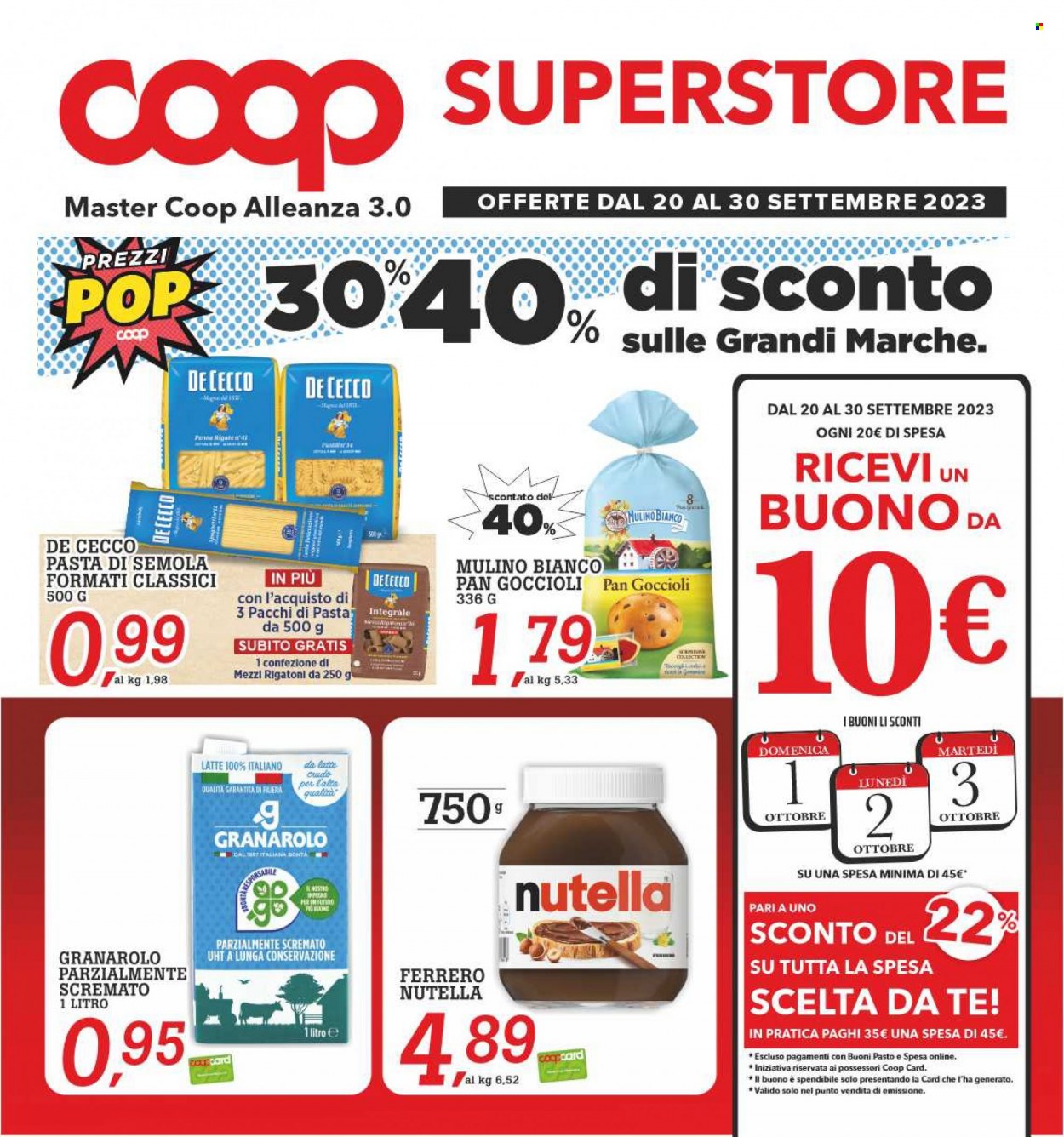 Leták Coop - 20.9.2023 - 30.9.2023. Strana 1