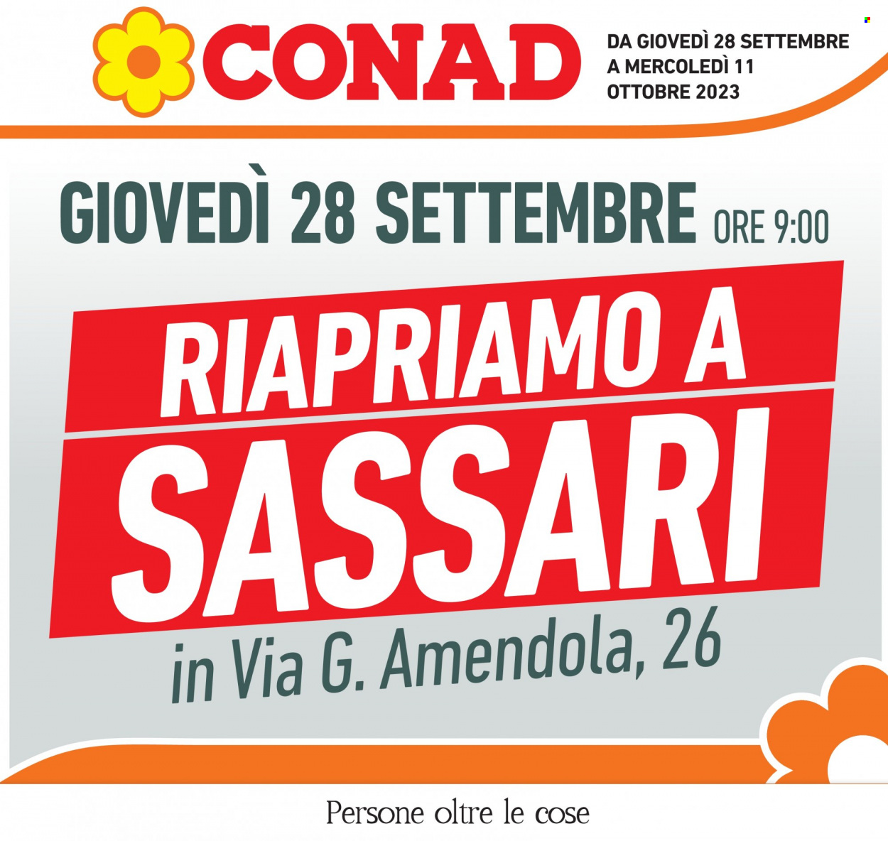 Volantino Conad - 28/9/2023 - 11/10/2023. Pagina 1