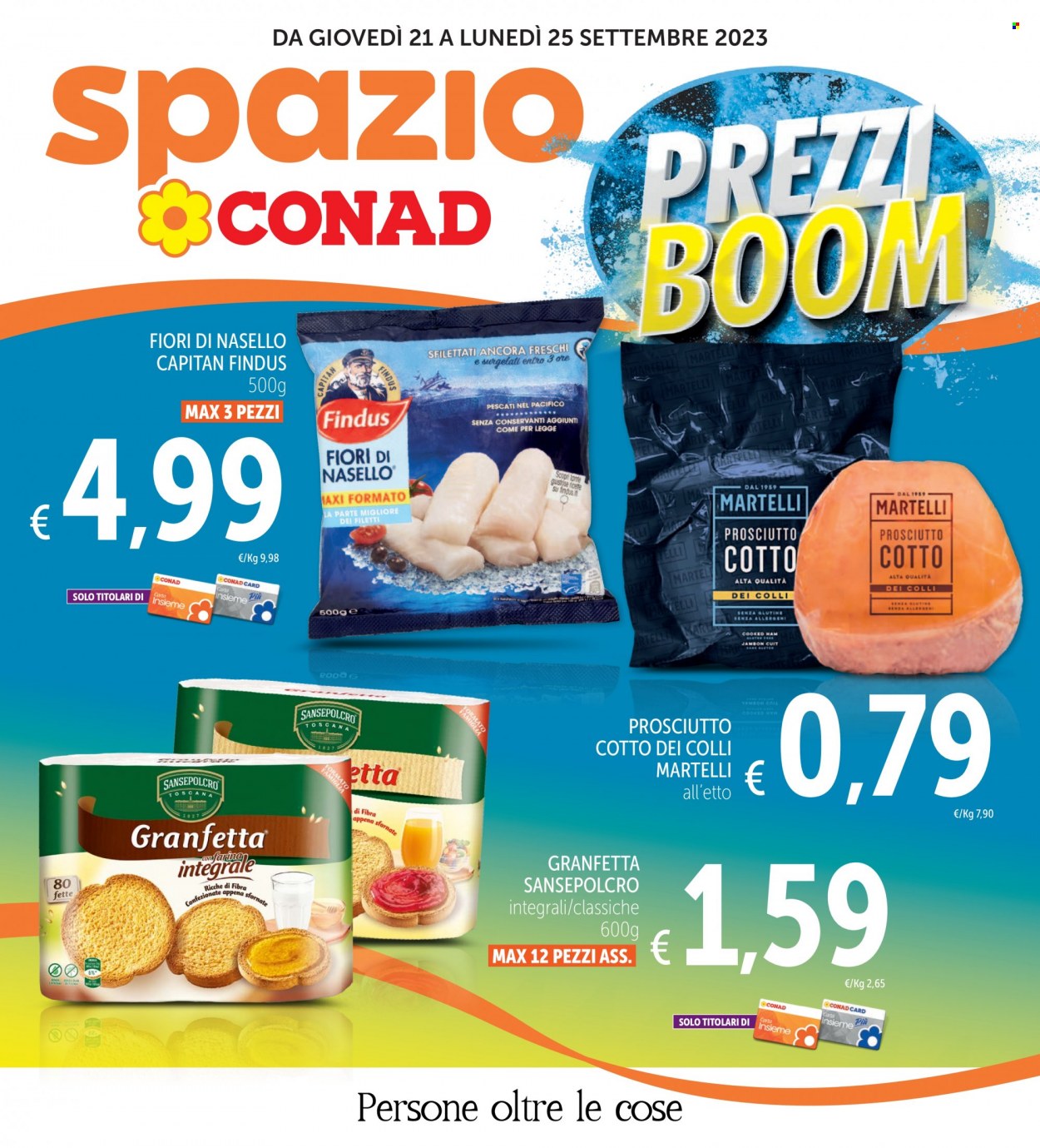 Volantino Spazio Conad - 21/9/2023 - 25/9/2023. Pagina 1