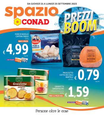 Leták Spazio Conad - 21.9.2023 - 25.9.2023.