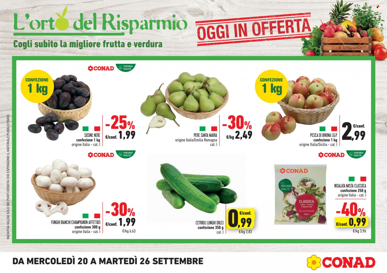Volantino Conad - 20/9/2023 - 26/9/2023. Pagina 1