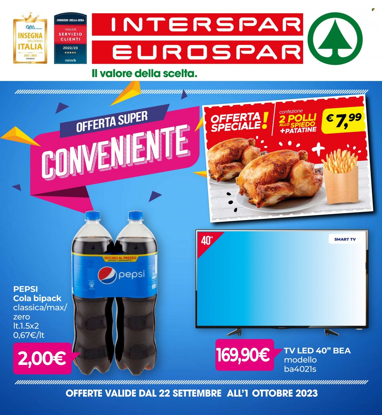 Volantino Eurospar - 22/9/2023 - 1/10/2023. Pagina 1