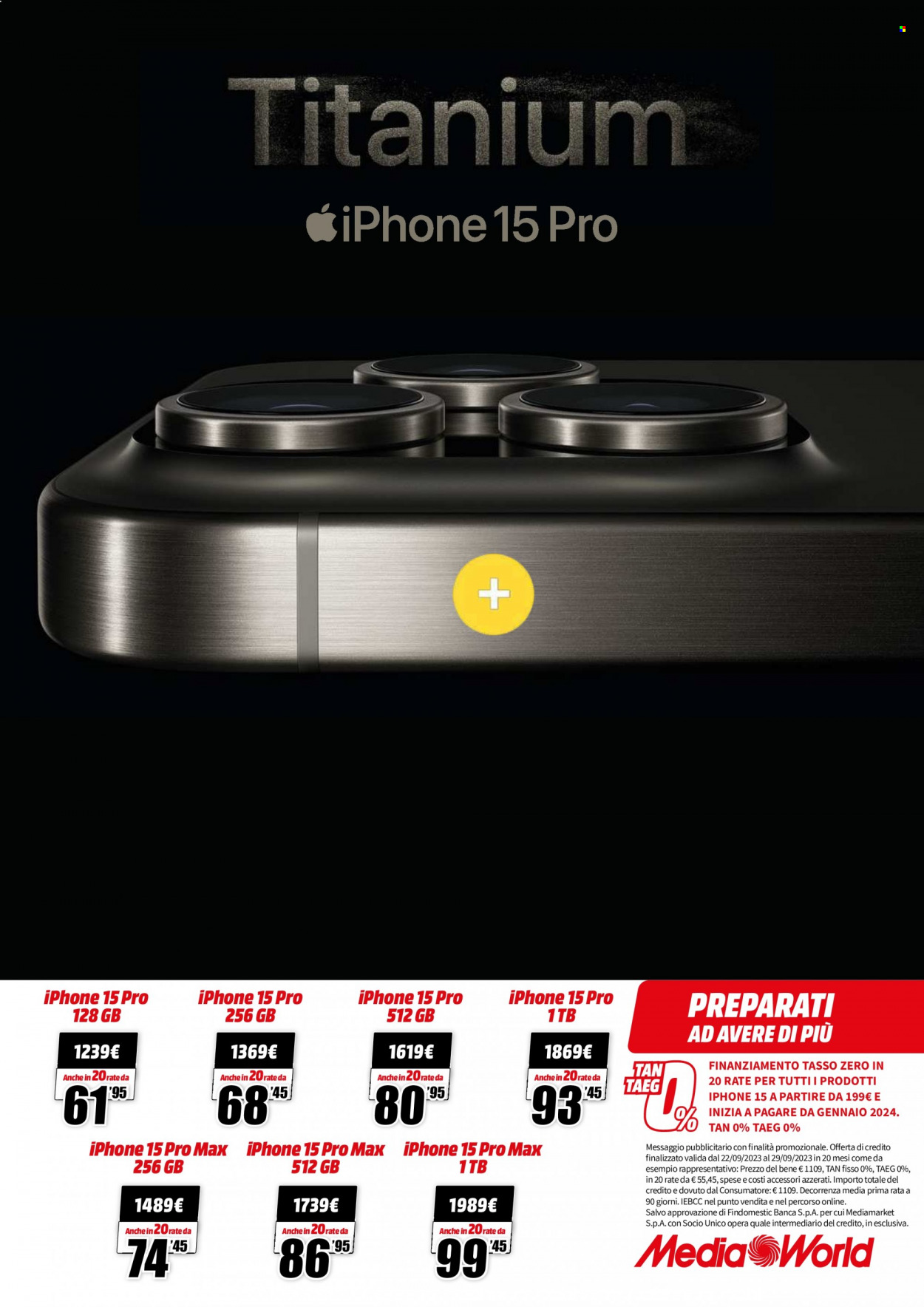 Volantino MediaWorld. Pagina 3