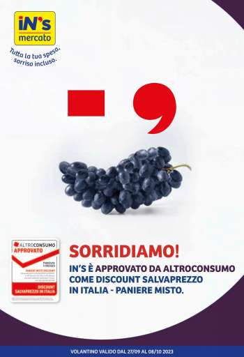 Volantino iN's Mercato - 27/9/2023 - 8/10/2023.