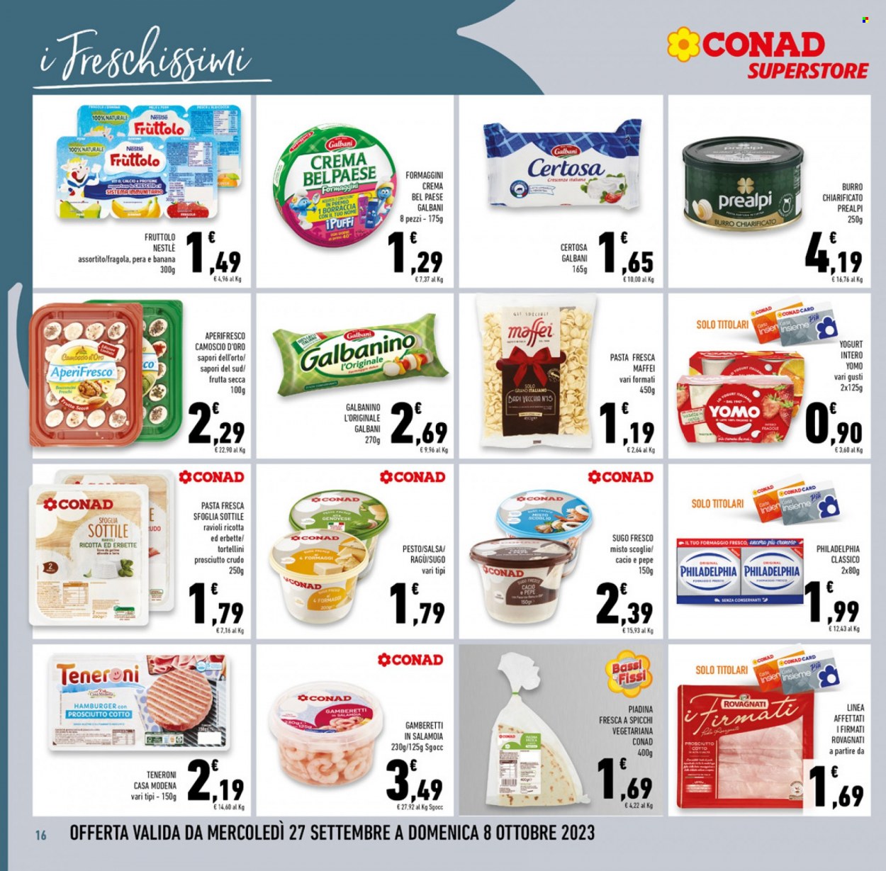Volantino Conad Superstore - 27/9/2023 - 10/10/2023. Pagina 16
