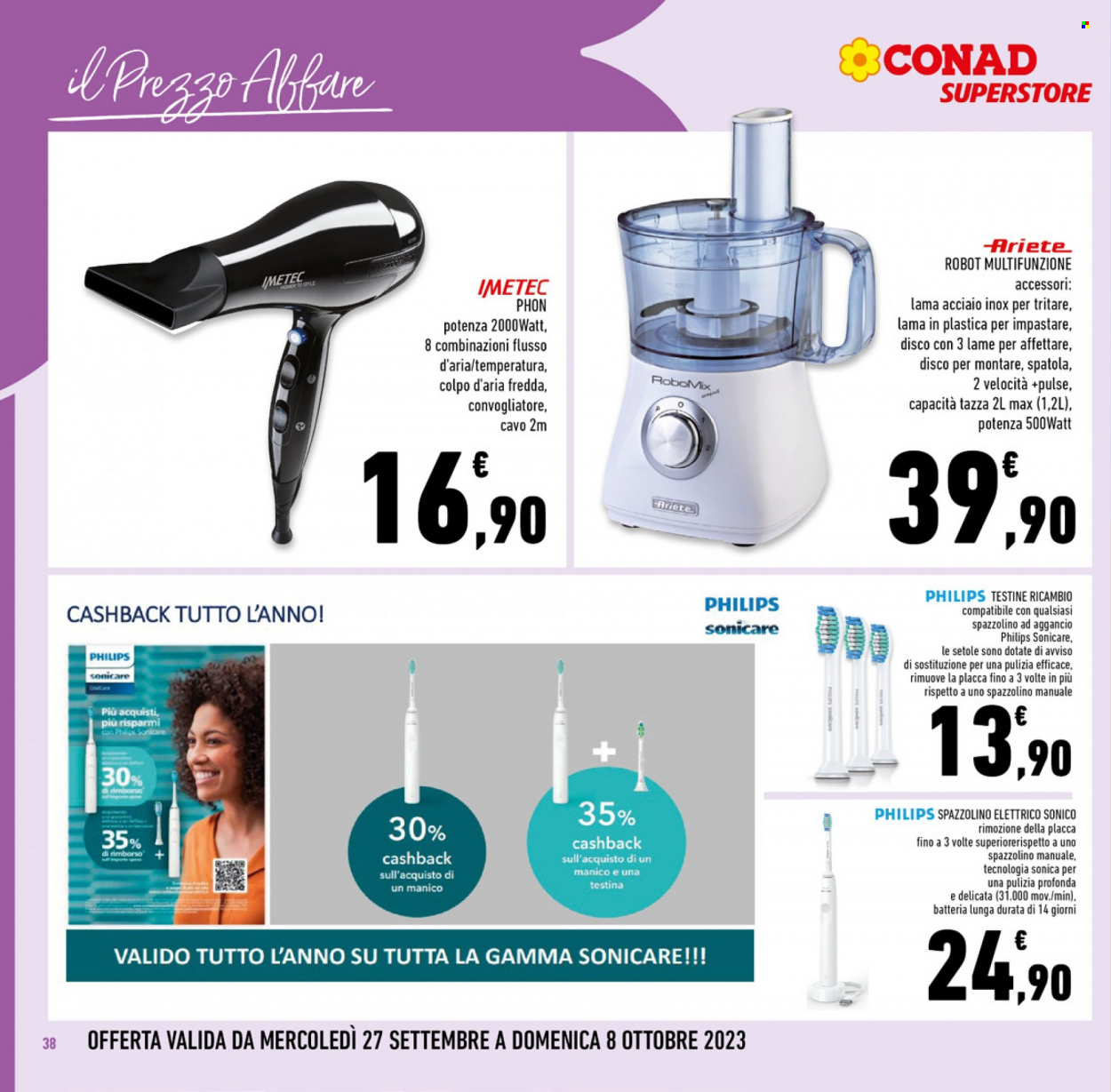 Volantino Conad Superstore - 27/9/2023 - 10/10/2023. Pagina 38