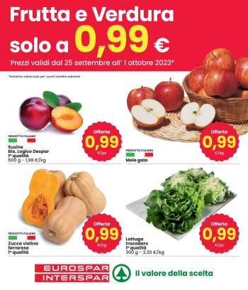 Volantino Interspar - 25/9/2023 - 1/10/2023.
