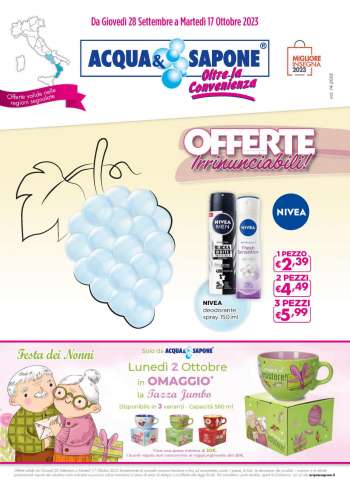 Angebote Acqua & Sapone - 28.9.2023 - 17.10.2023.
