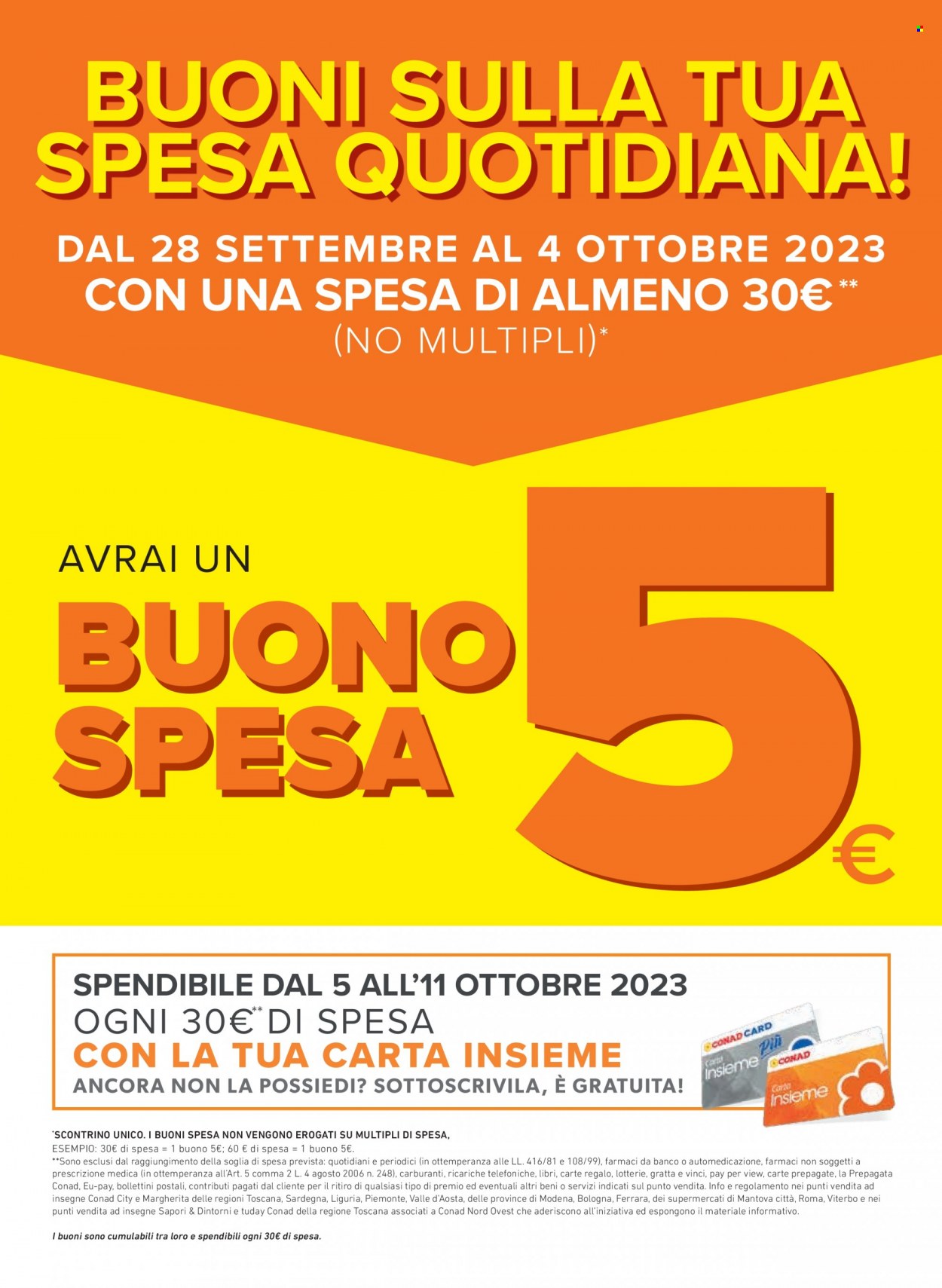 Volantino Conad City - 28/9/2023 - 11/10/2023. Pagina 2