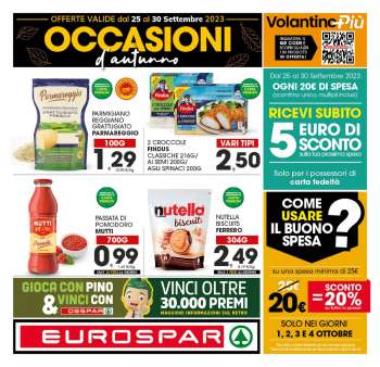 Volantino Eurospar - 25/9/2023 - 30/9/2023.