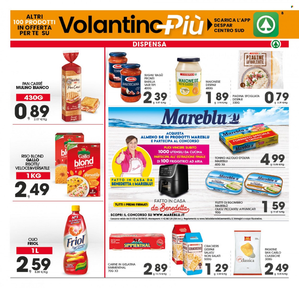 Volantino Eurospar - 25/9/2023 - 30/9/2023. Pagina 8
