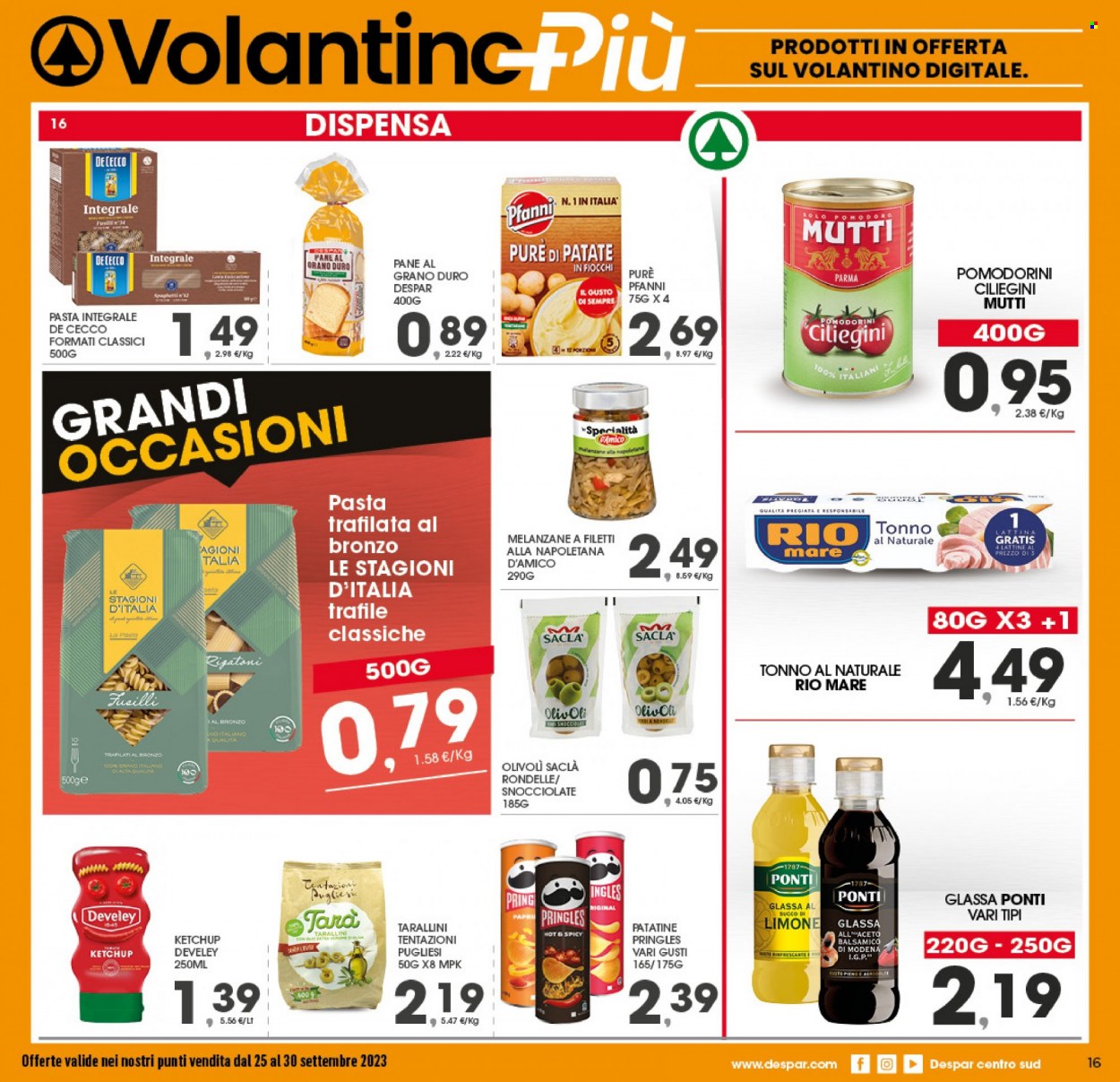 Volantino Eurospar - 25/9/2023 - 30/9/2023. Pagina 16